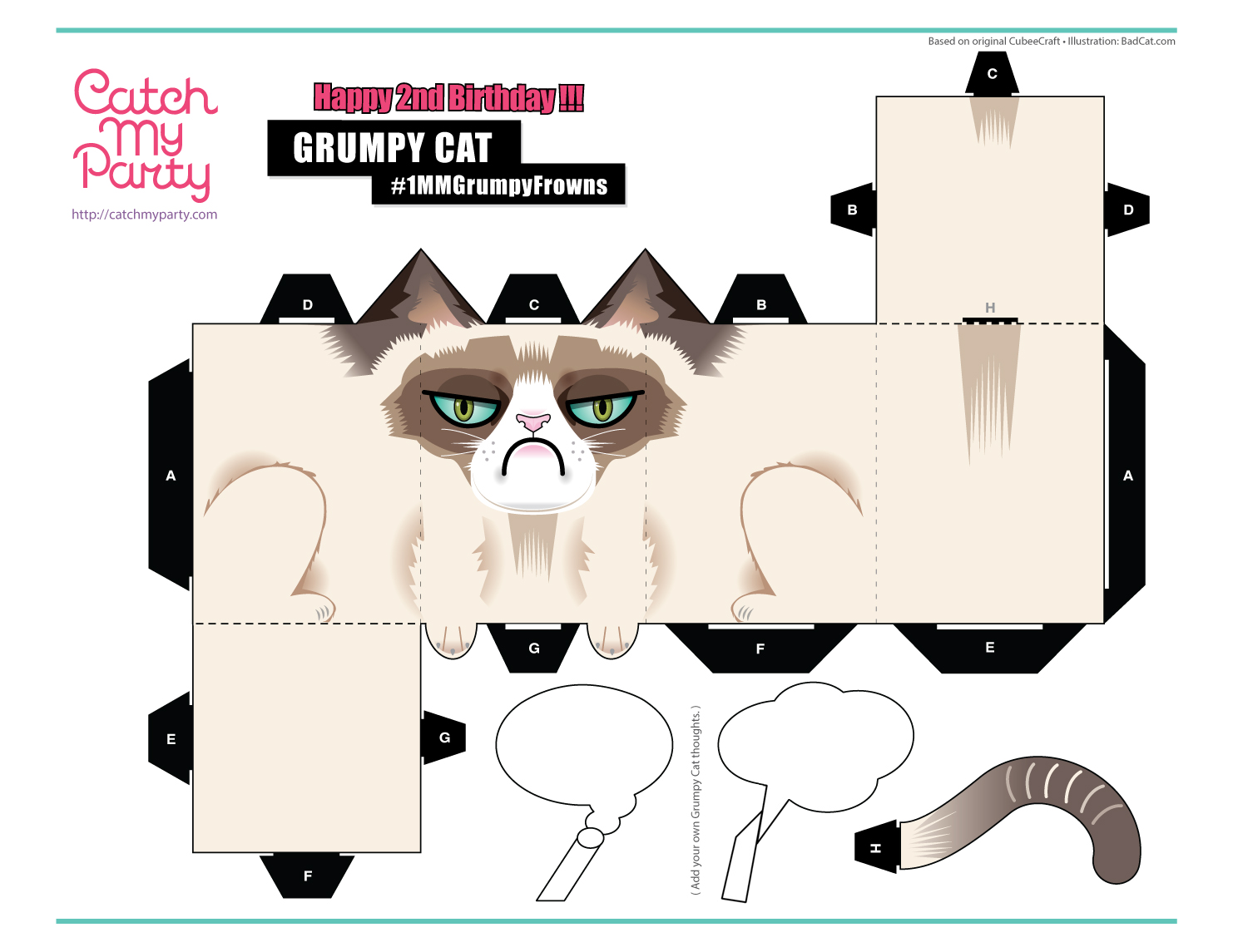 Free cat papercraft